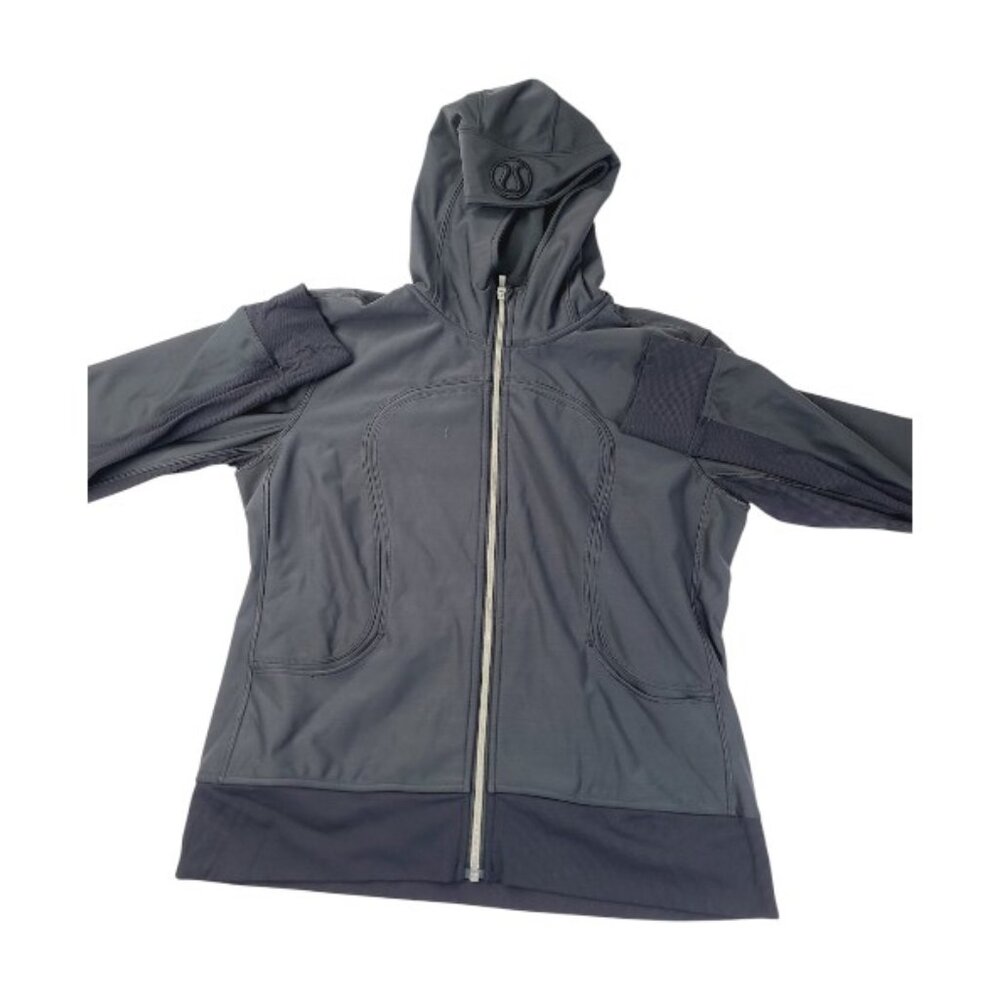 Lululemon Women's Black Scuba Long Sleeve Casual Full Zip Hoodie Size M - Picture 1 of 6